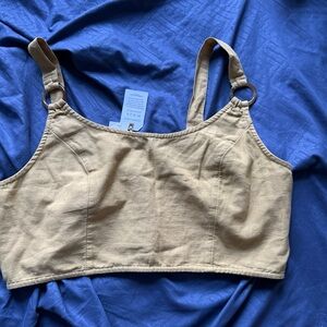 American Eagle Outfitters Beige Knit Top